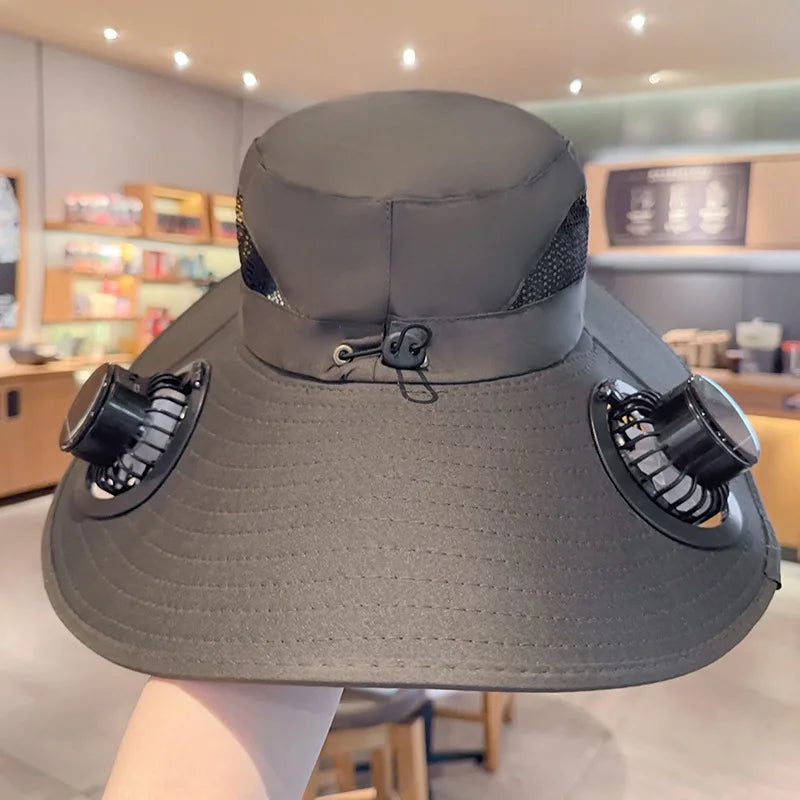 Solar Powered Hat Fan