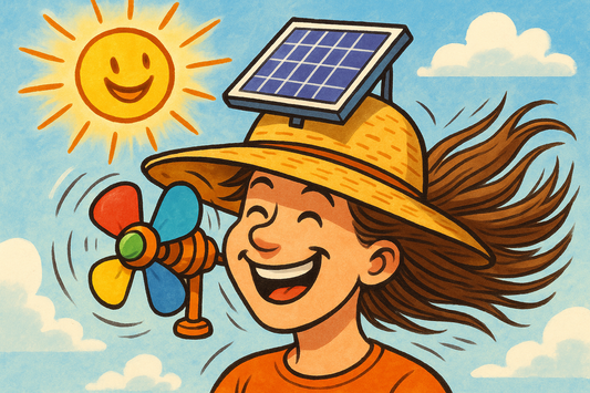 The Solar Powered Fan Hat: When Regular Hats Just Aren't Extra Enough