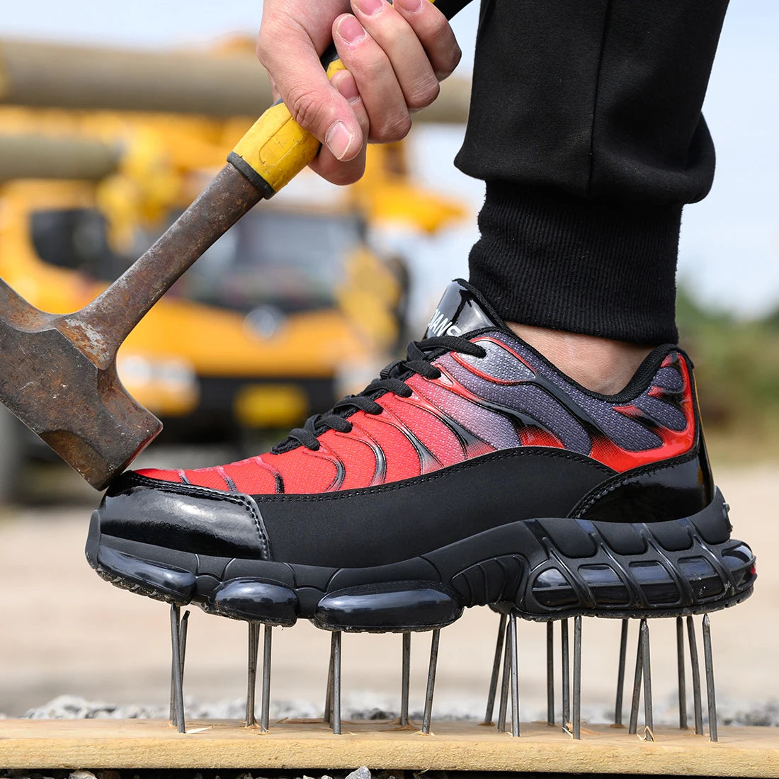 Work Safety Shoes for Men Breathable Anti-Punctur Indestructible Boots Non-Slip Industrial Construction Shoes Male Footwear