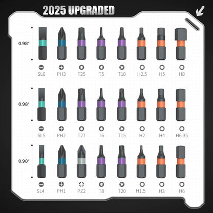 24In1 Multifunction Ratchet Screwdriver Set Multi Magnetic Bits Mini Repair Tool Kit Household Tool for PC & Desk Etc.