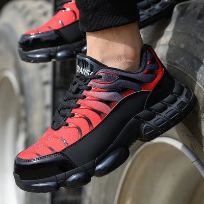 Work Safety Shoes for Men Breathable Anti-Punctur Indestructible Boots Non-Slip Industrial Construction Shoes Male Footwear