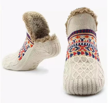 Super Warm Winter Non-Slip Floor Socks Women Men Snow Socks Sleep Carpet Slippers Socks Women Velvet Boot Unsiex Home Wear