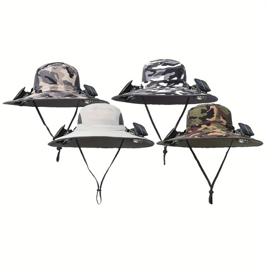 Solar Powered Hat Fan