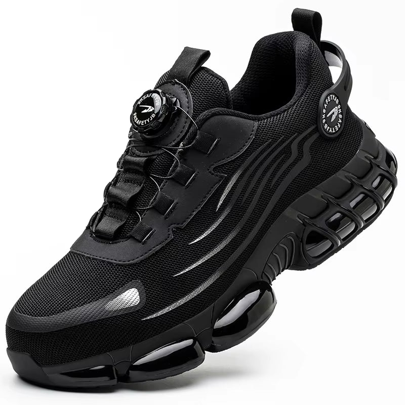Waterproof Safety Boots Men Indestructible Steel Toe Work Boots Anti-Smash Stab-Resistant Safety Shoes Biker Botas Para Hombre