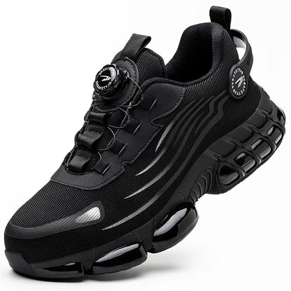 Waterproof Safety Boots Men Indestructible Steel Toe Work Boots Anti-Smash Stab-Resistant Safety Shoes Biker Botas Para Hombre