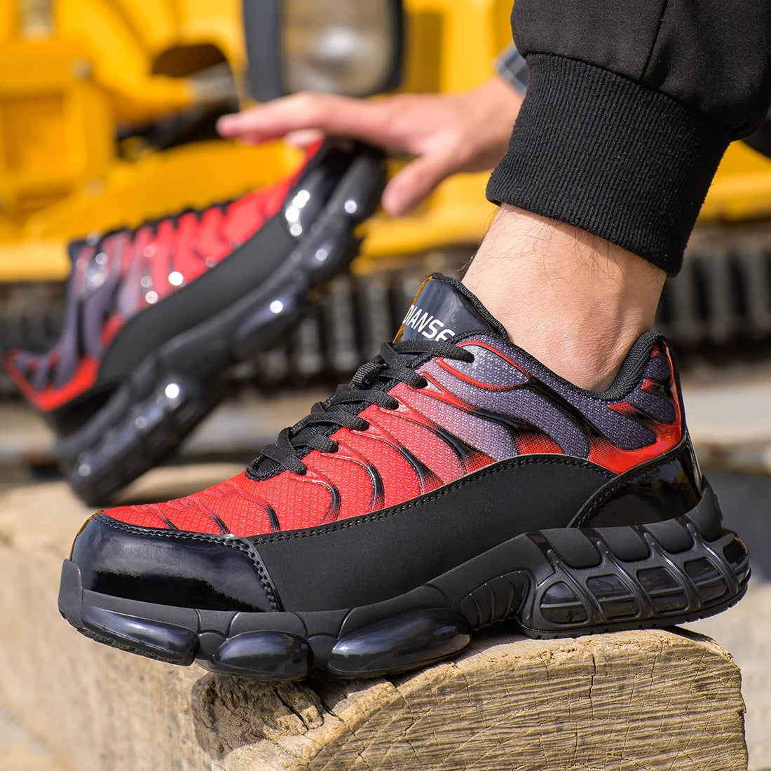 Work Safety Shoes for Men Breathable Anti-Punctur Indestructible Boots Non-Slip Industrial Construction Shoes Male Footwear