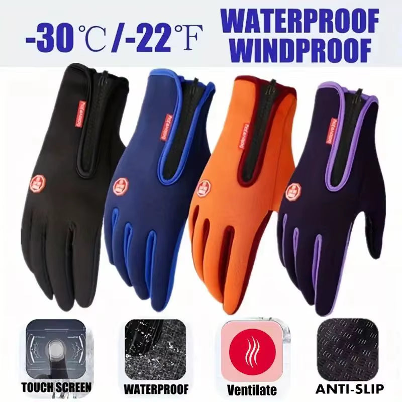 Outdoor Cycling Gloves, Bicycles for Warmth and anti Slip in Autumn and Winter