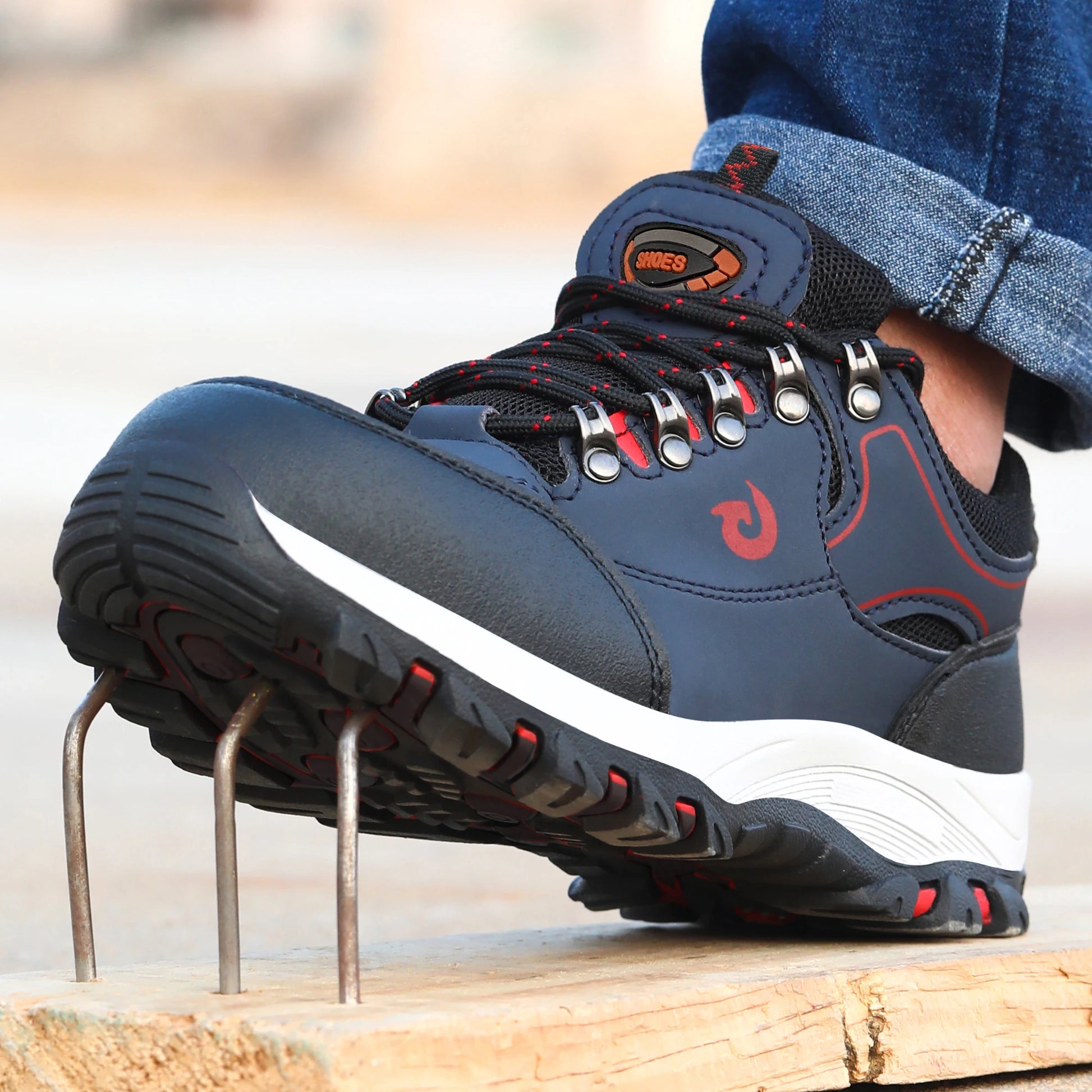 Steel Toe Cap Shoes for Men Protective Shoes Work Boots Puncture Proof Safety Shoes Men Work Shoes Sneakers Construction Shoes