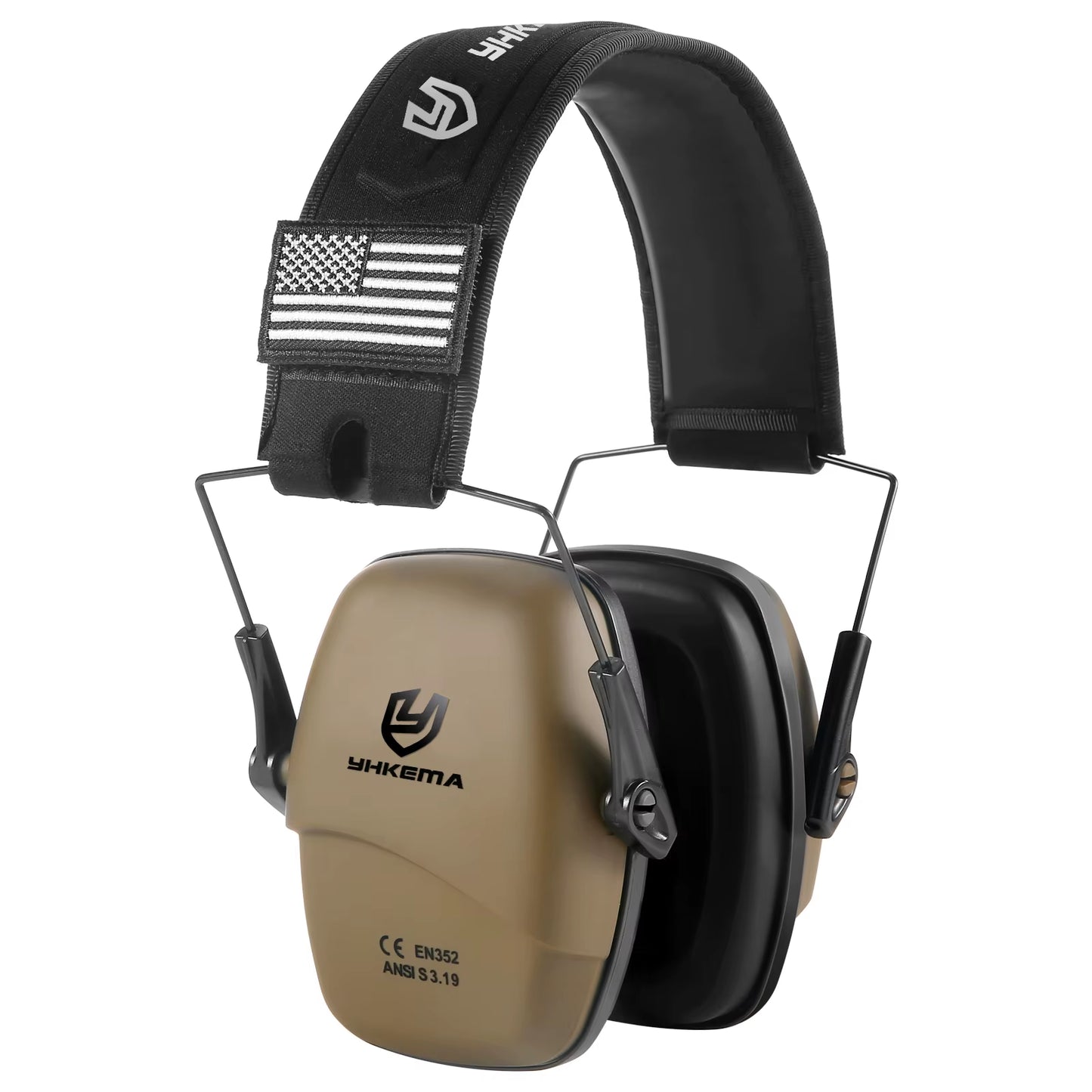 Tactical Headset Ear Protection Shooting Headphones for Hunting Hearing Earmuff Noise Reduction 25Db Earmuffs Silicone
