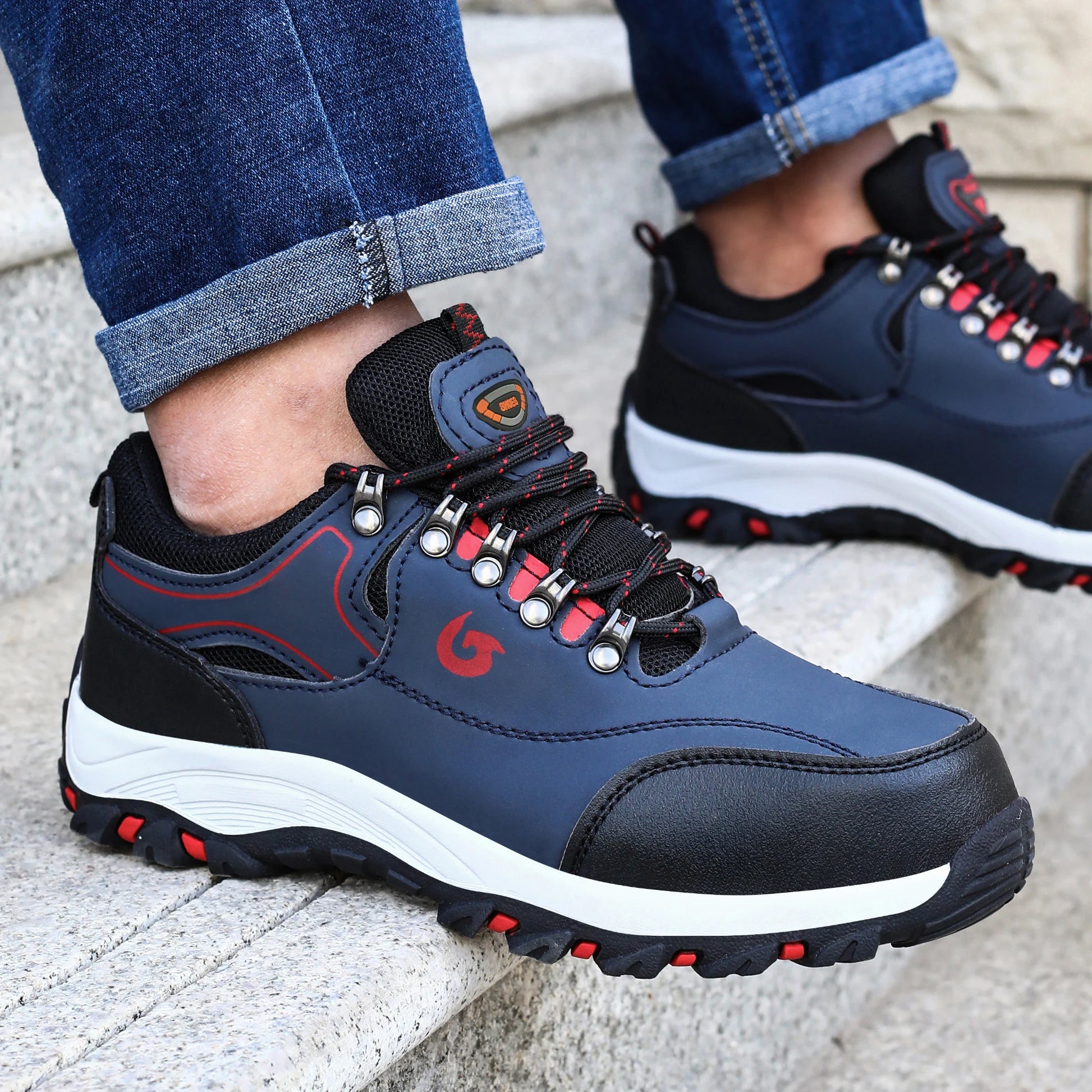 Steel Toe Cap Shoes for Men Protective Shoes Work Boots Puncture Proof Safety Shoes Men Work Shoes Sneakers Construction Shoes