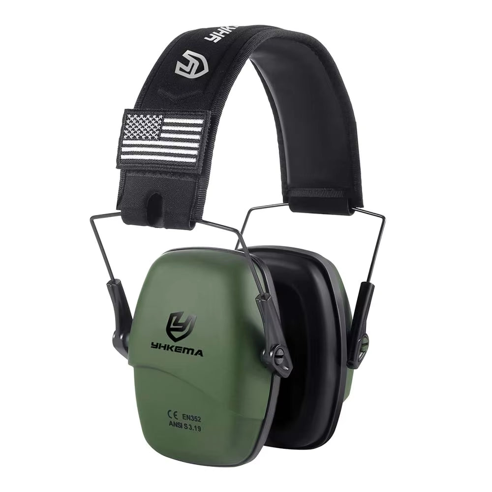 Tactical Headset Ear Protection Shooting Headphones for Hunting Hearing Earmuff Noise Reduction 25Db Earmuffs Silicone