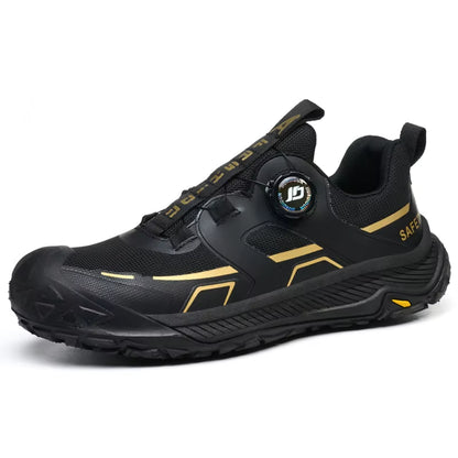 New Rotating Button Safety Shoes Wear Resistant Work Shoes Puncture-Proof Security Boots for Engineers Protection Shoes Male
