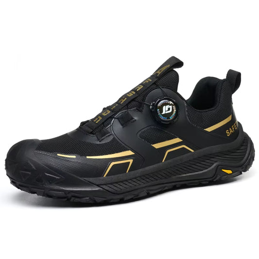 New Rotating Button Safety Shoes Wear Resistant Work Shoes Puncture-Proof Security Boots for Engineers Protection Shoes Male