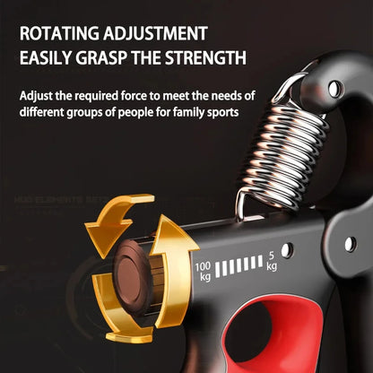 Ultimate 5-100Kg Adjustable Hand Gripper - Your Essential Forearm and Wrist Trainer for Peak Performance and Muscle Recovery
