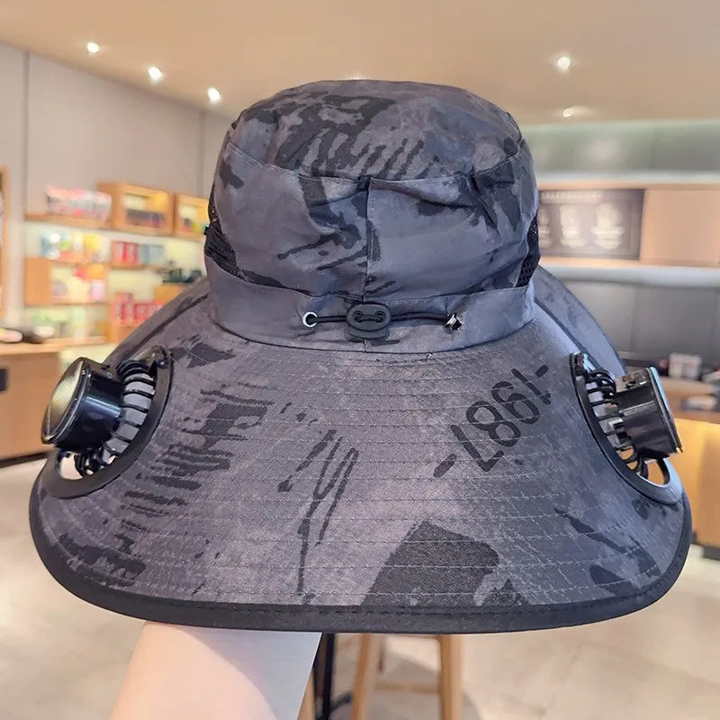 Solar Powered Hat Fan