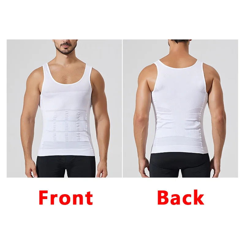 Transform Your Physique with Our Men's Slimming Compression Vest - Ultimate Waist Trainer for Weight Loss and Belly Control