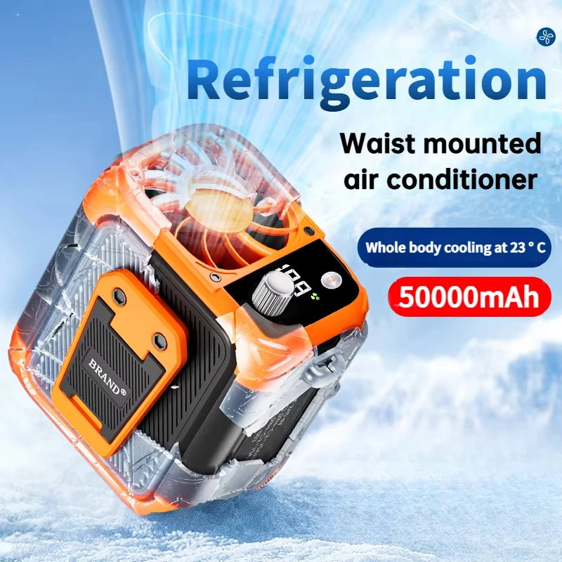 Experience Ultimate Comfort with the Mini High-Speed Bladeless Waist Fan - Your Perfect Outdoor Companion!