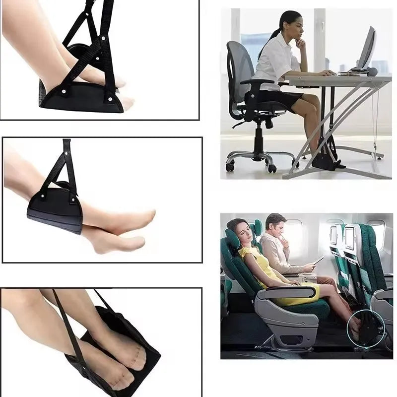 Ultimate Portable Adjustable Leg Hammock for Unmatched Comfort During Airplane, Office, and Car Travel