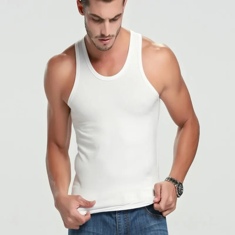Elevate Your Workout with Our Comfortable Multi-Size Cotton Sleeveless Vest for Men and Teenagers