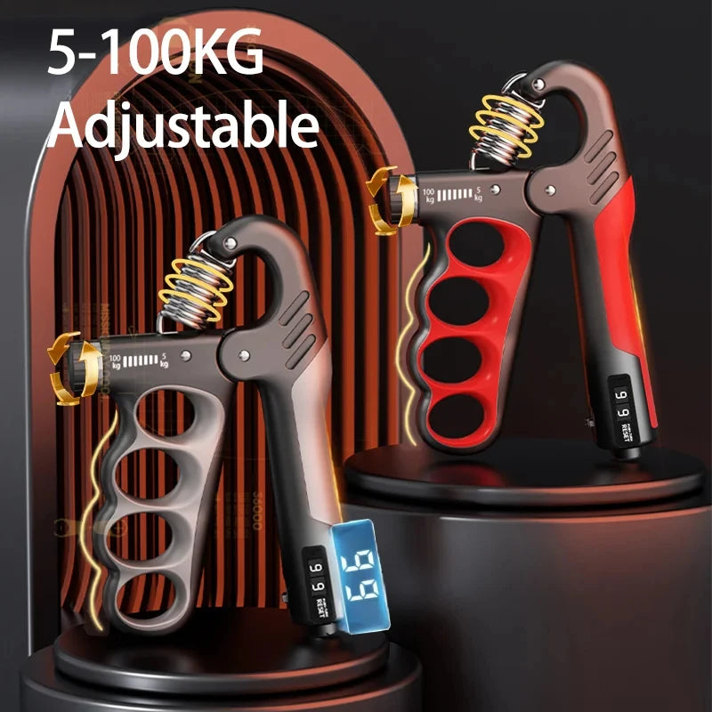 Ultimate 5-100Kg Adjustable Hand Gripper - Your Essential Forearm and Wrist Trainer for Peak Performance and Muscle Recovery