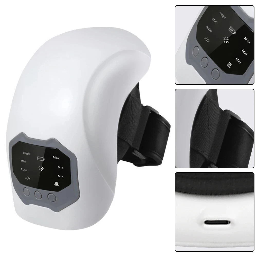 Experience Ultimate Relaxation with the 3-In-1 Wireless Knee Massager - Smart Air Pressure & Vibration for Targeted Relief