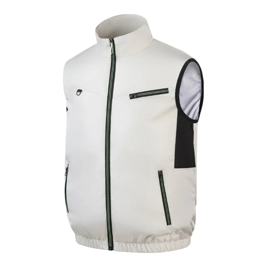 Cooling Fan Vest Breathable Fan Ice Jacket Heat Resistant Air Conditioner Workwear 3 Gear Fan Vest Sleeveless Camping Work Vest