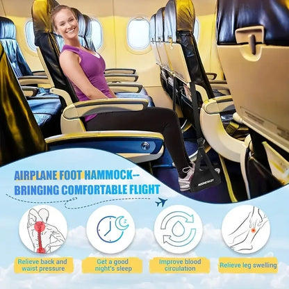 Ultimate Portable Adjustable Leg Hammock for Unmatched Comfort During Airplane, Office, and Car Travel