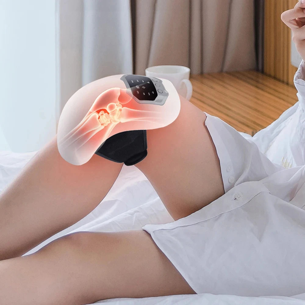 Experience Ultimate Relaxation with the 3-In-1 Wireless Knee Massager - Smart Air Pressure & Vibration for Targeted Relief