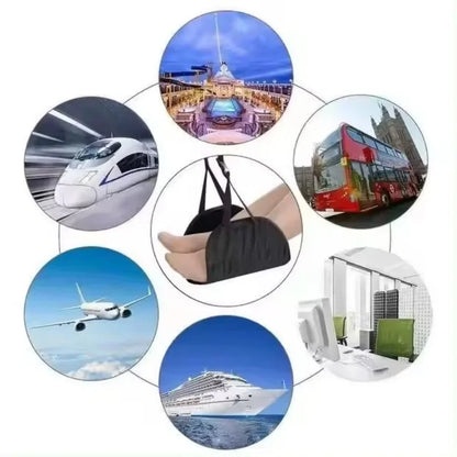 Ultimate Portable Adjustable Leg Hammock for Unmatched Comfort During Airplane, Office, and Car Travel