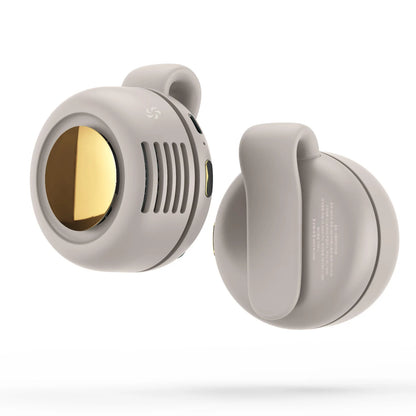 Stay Cool Anywhere with the MF019 Mini Whirlwind Portable Clip-On Fan - 3-Speed, Handsfree, and Rechargeable