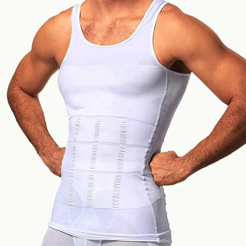 Transform Your Physique with Our Men's Slimming Compression Vest - Ultimate Waist Trainer for Weight Loss and Belly Control
