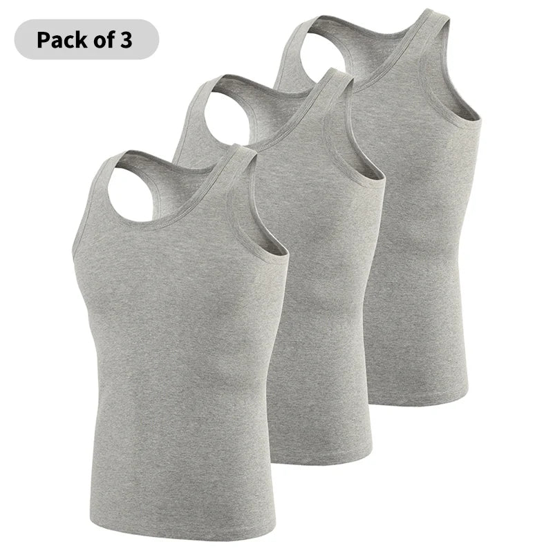 Elevate Your Workout with Our Comfortable Multi-Size Cotton Sleeveless Vest for Men and Teenagers
