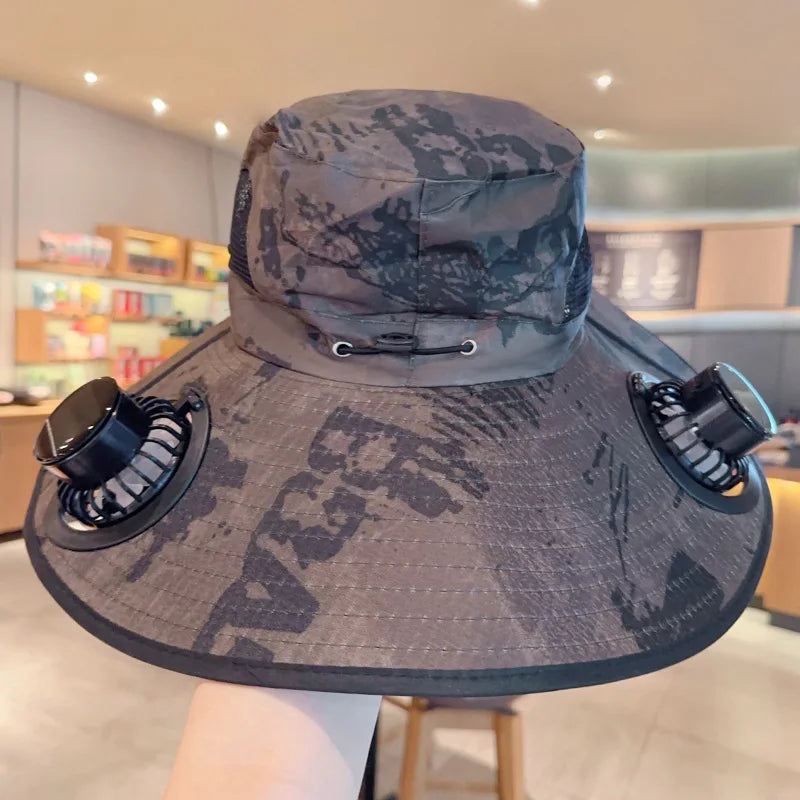 Solar Powered Hat Fan