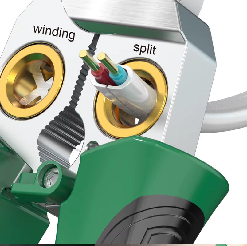 Electrician'S Pliers, Multi-Function Wire Stripper, 8-In-1 Stainless Steel Needle-Nose Pliers with Electrical Measurement