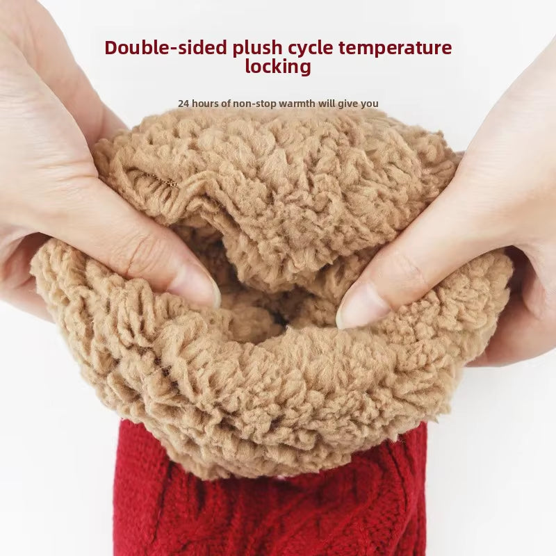 Super Warm Winter Non-Slip Floor Socks Women Men Snow Socks Sleep Carpet Slippers Socks Women Velvet Boot Unsiex Home Wear