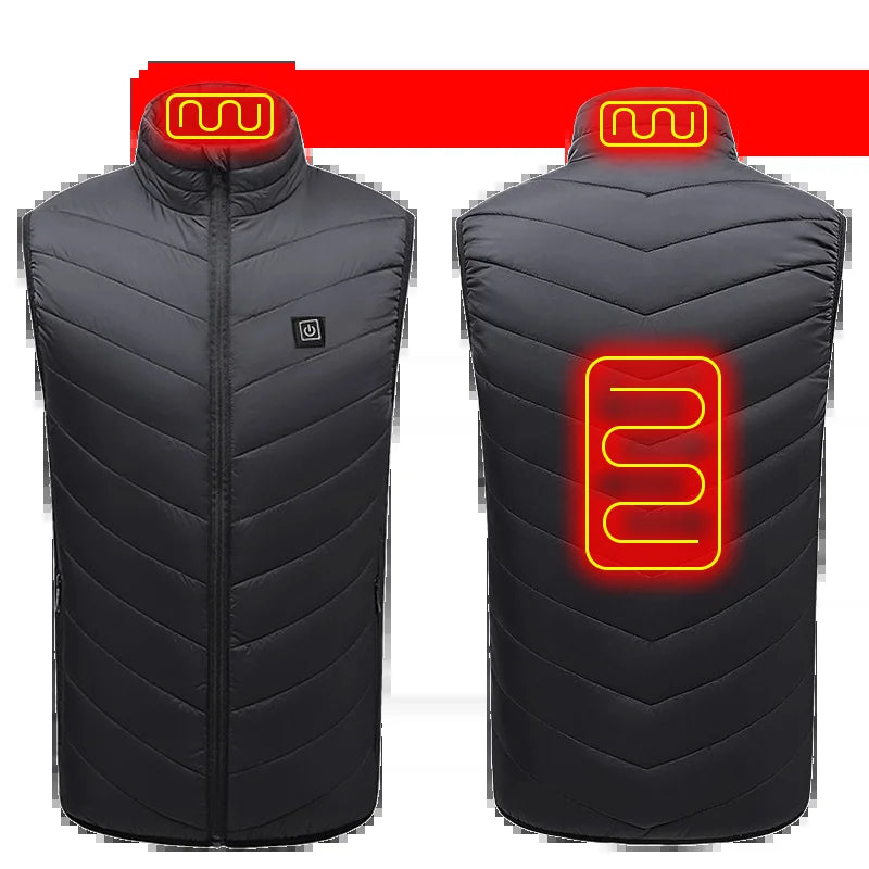21 Heated Vest Zones Electric Heated Jackets Men Women Sportswear Heated Coat Graphene Heat Coat USB Heating Jacket for Camping